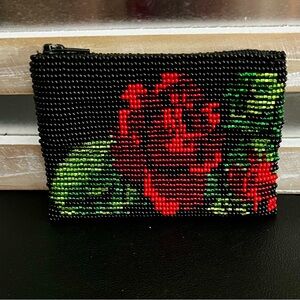 UNIQUE Chaquira Handmade Beaded Coin Purse